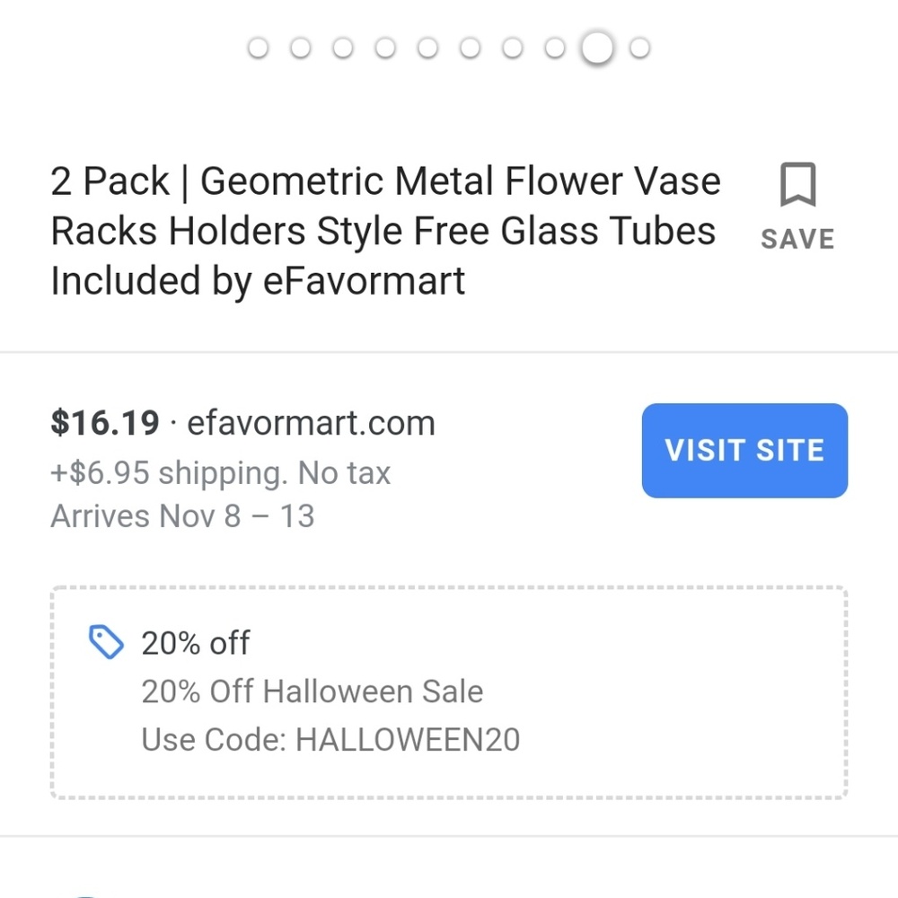 Geometric metal flower vase's